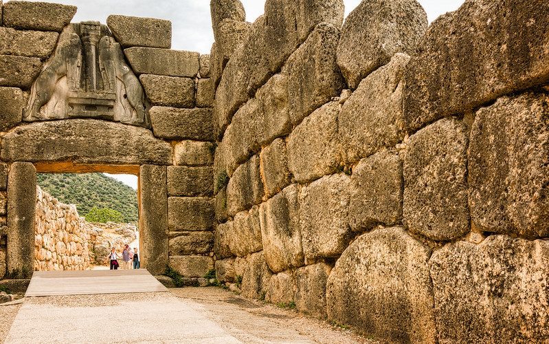 Puerta de los leones de Micenas