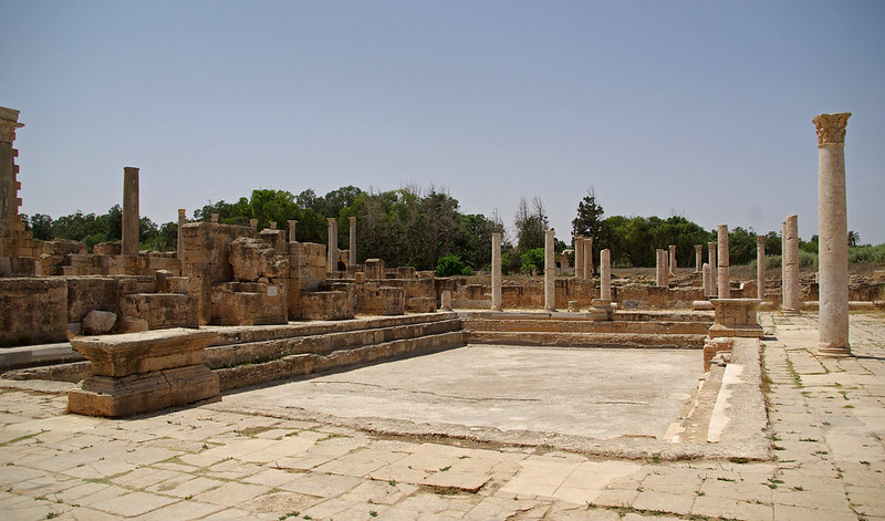 natatio de las termas de Leptis Magna