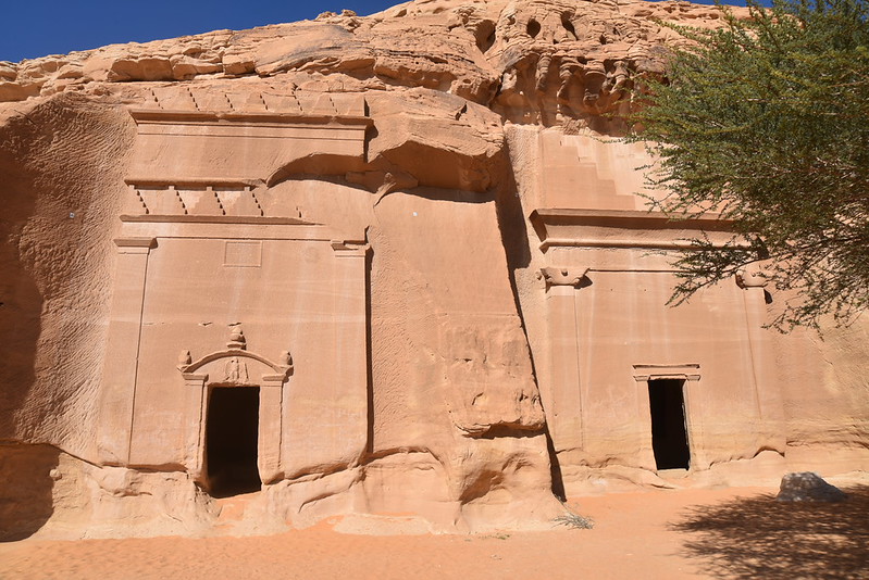 las tumbas nabateas de Qasr al-Bint en Arabia Saudí