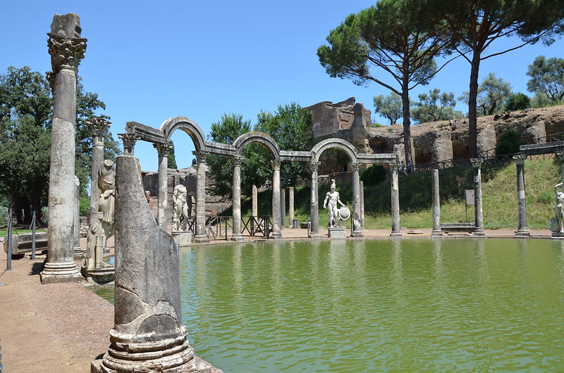 Villa Adriana en Tivoli, foto tomada por Carole Raddato