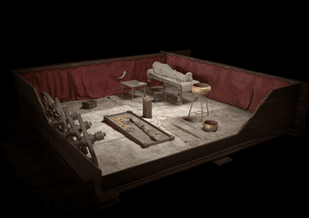 recreación de la tumba de Grafenbuhl