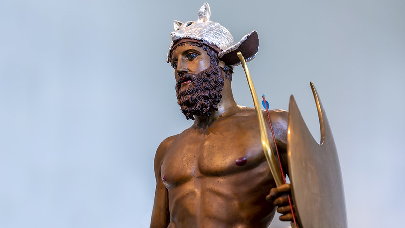 Guerrero de Riace policromado, obra de Vinzenz Brinkmann