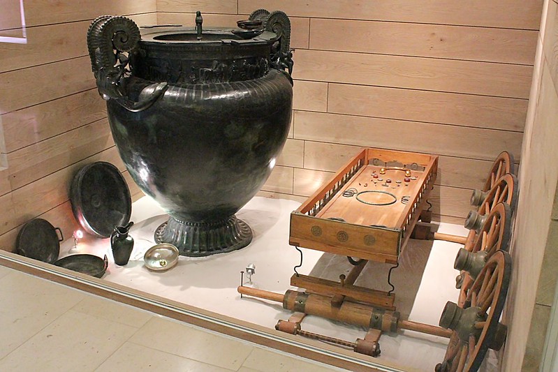 Recreación de la tumba de la Dama de Vix