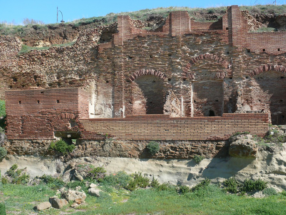 Vestigios de la villa imperial de Nerón en Anzio
