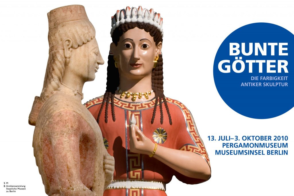 cartel de la exposición el Color de la Antigüedad en Berlín