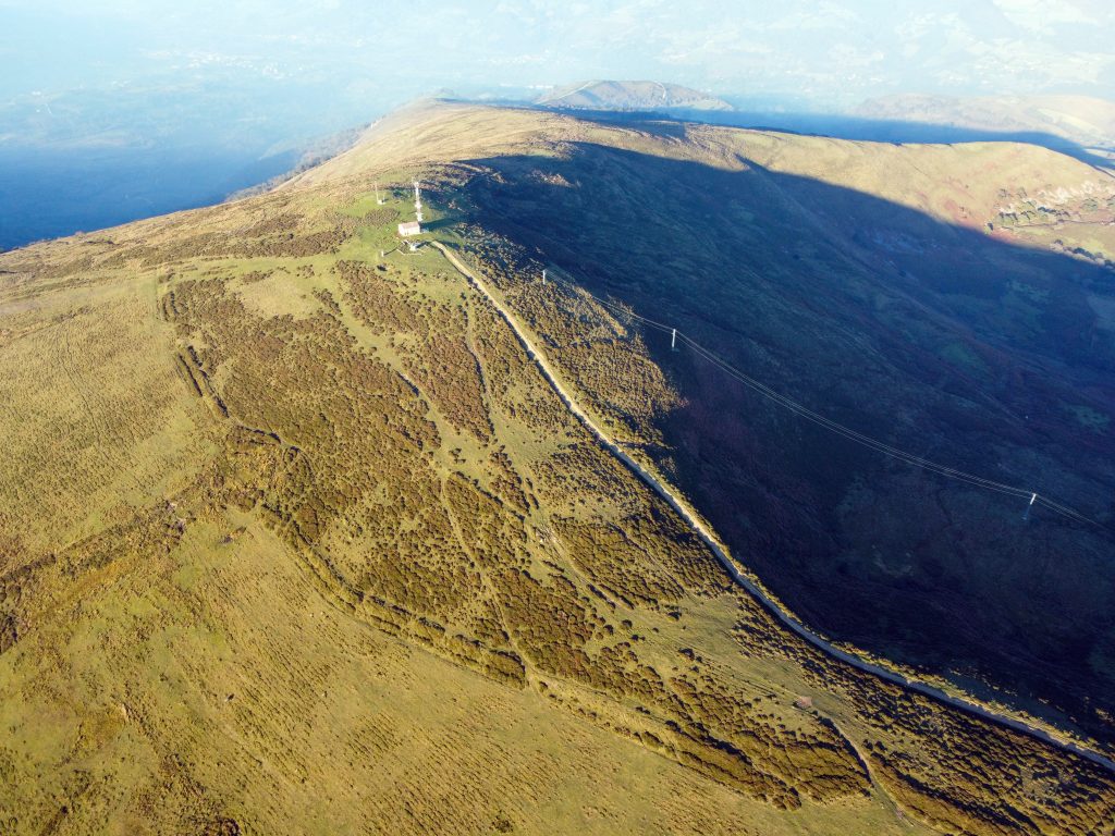 vista panorámica del campamento romano de Monte Cildá