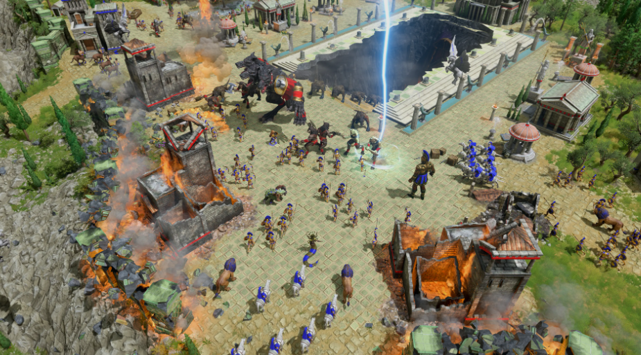 escena del videojuego Age of Mythology