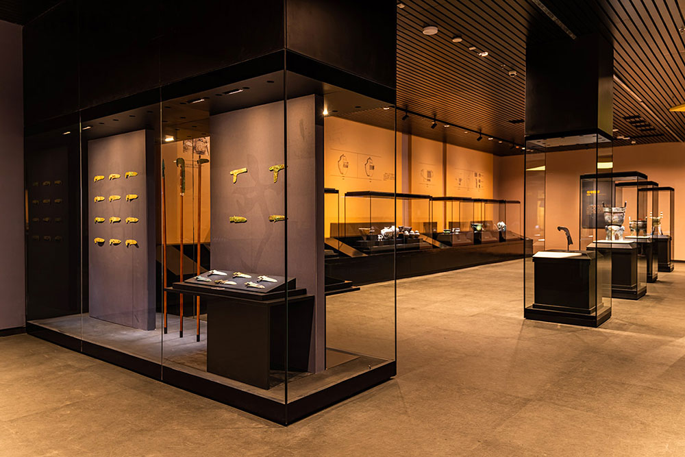 sala de la tumba de Fu Hao en el museo Yinxu