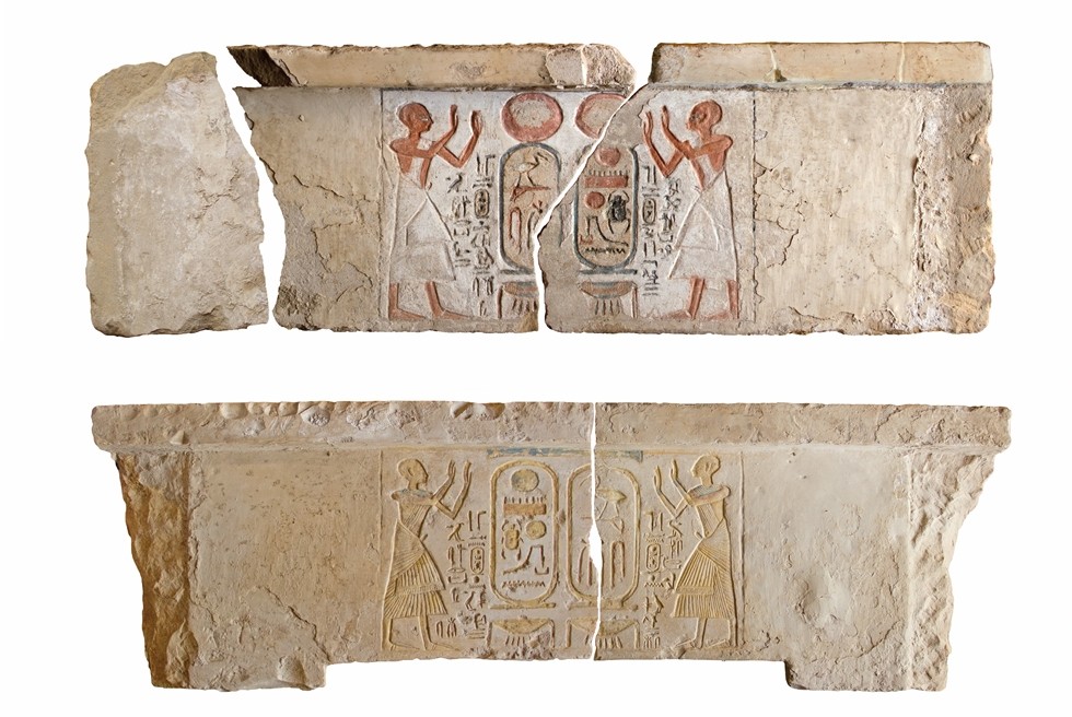 dinteles de Khonsu en el templo de Tutmosis III