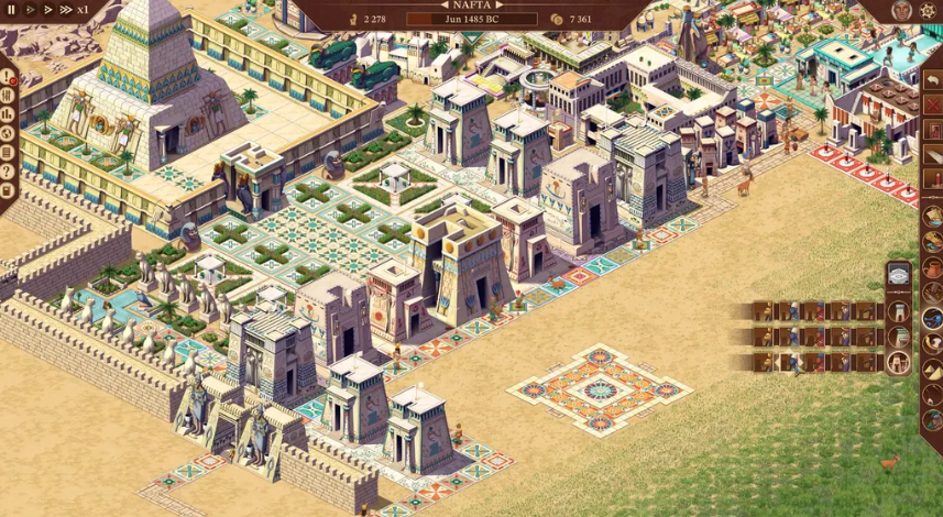 escena del videojuego Pharaoh: a new era