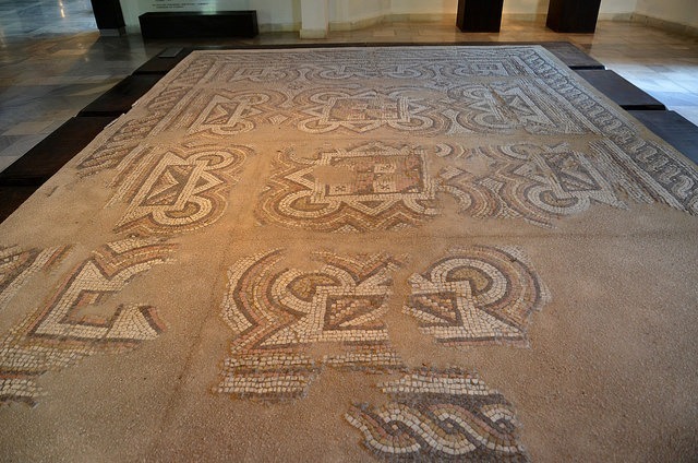 mosaico romano procedente de Marcianopolis, la actual Devnya en Bulgaria