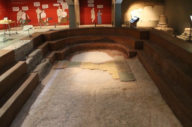 piscina de las termas romanas de Zaragoza