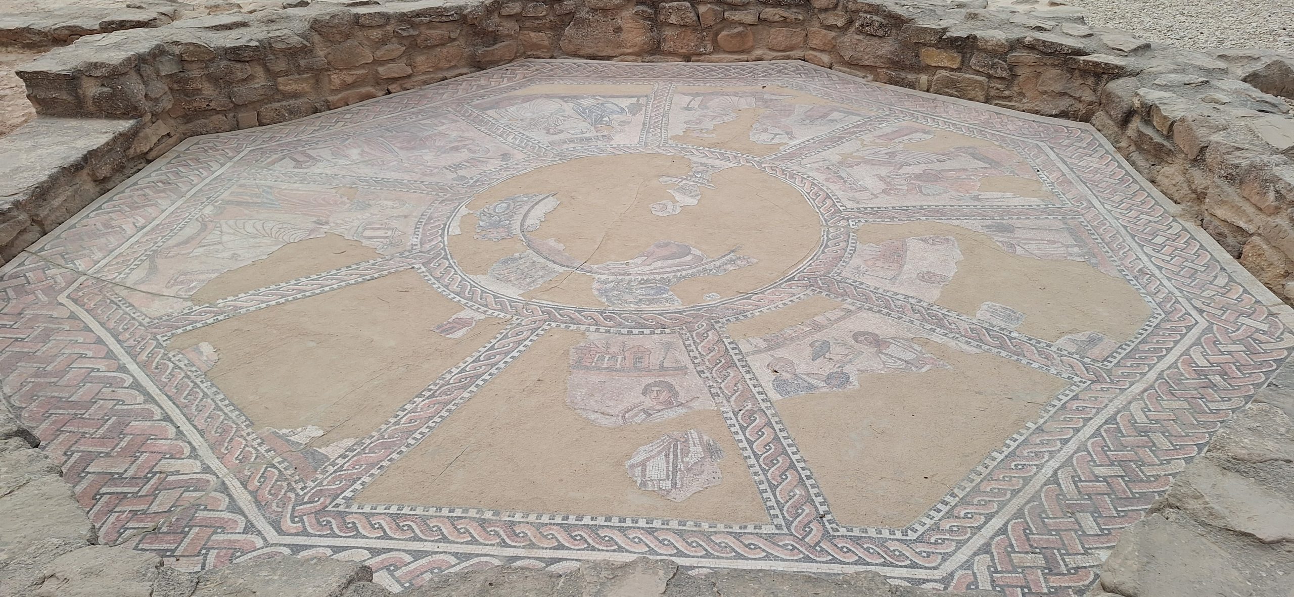 mosaico de las Musas en la villa romana de Arellano