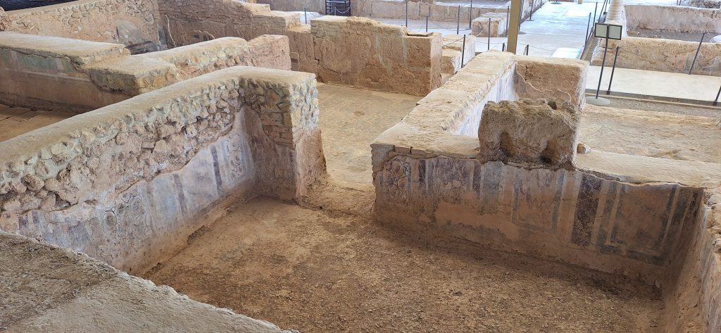 pinturas murales de la villa romana El Ruedo en Almedinilla, Córdoba