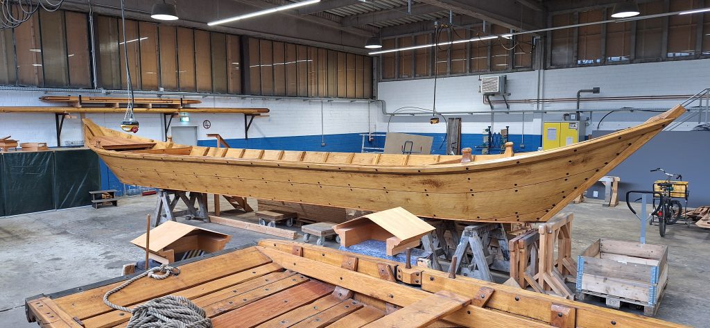 recreación de barcos romanos en Xanten