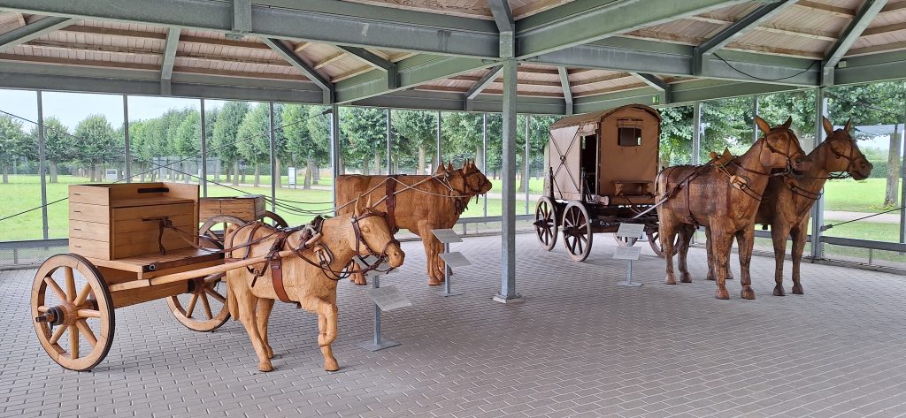 recreaciones de medios de transporte romanos en Xanten