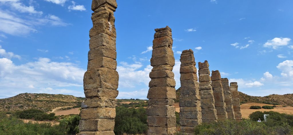 Pilares del acueducto romano de Los Bañales