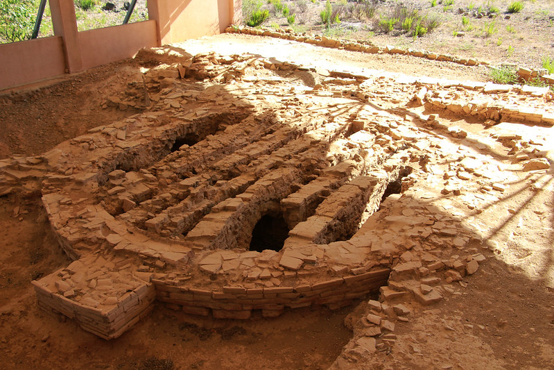 ruinas romanas de Amphoralis, un taller alfarero en la Galia