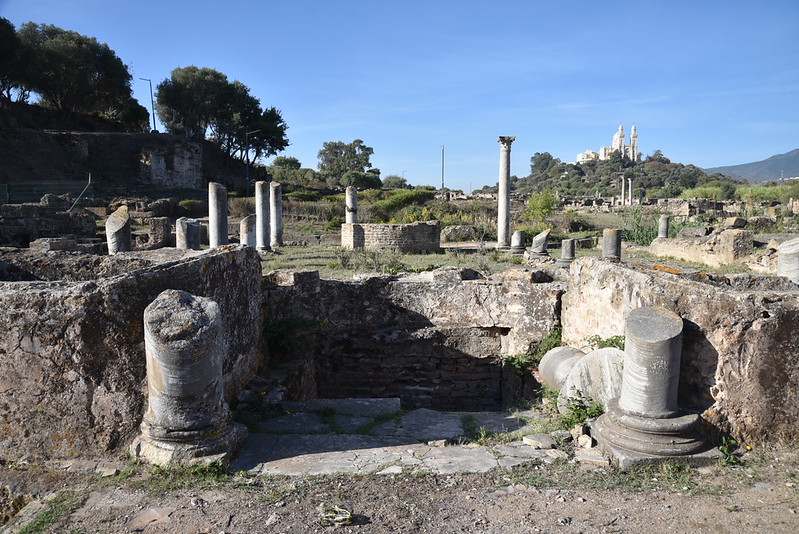 peristilo de la domus de la Caza en Hippo Regius, Annaba