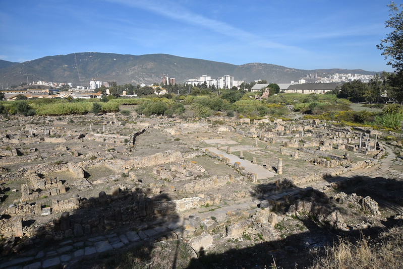 vista panorámica del barrio cristiano de Hippo Regius, Annaba