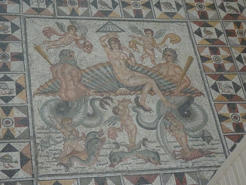 mosaico del baño de Venus en el museo de Setif