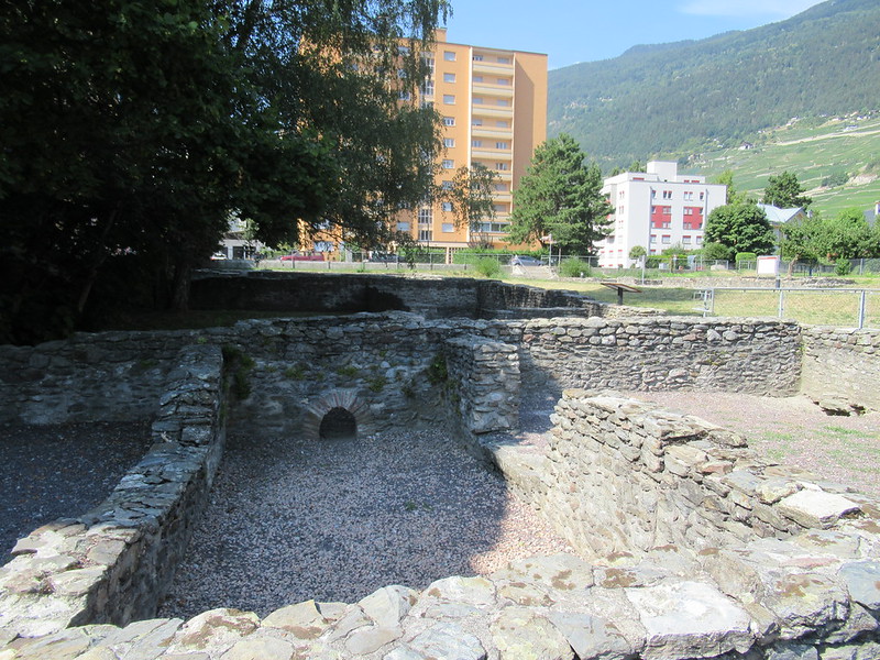 caldarium de las termas romanas de Martigny
