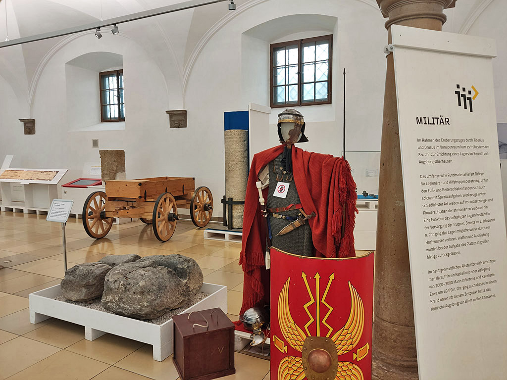Espacio expositivo del RÖMISCHES MUSEUM AUGSBURG