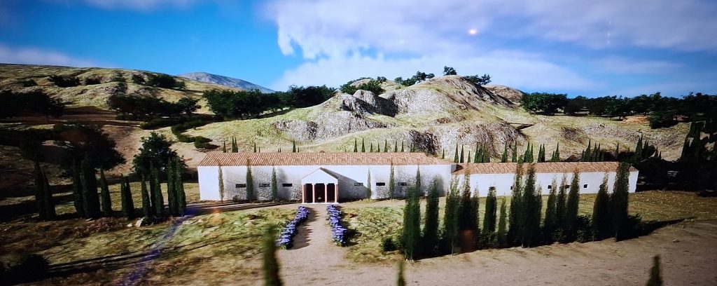 recreación de la villa romana Antiopa