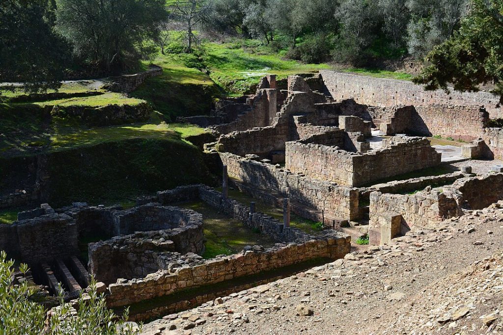 vestigios de las termas romanas de Mirobriga