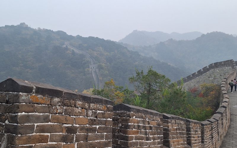 Panorámica de la Gran Muralla China en Mutianyu