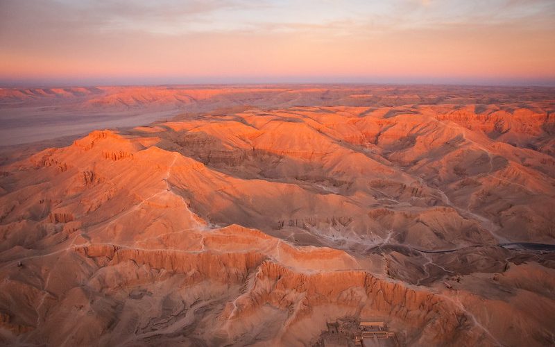 Vista aérea del Valle de los Reyes