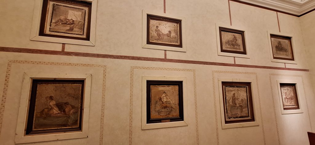 Frescos con temática erótica del Gabinetto Segreto de Napoles