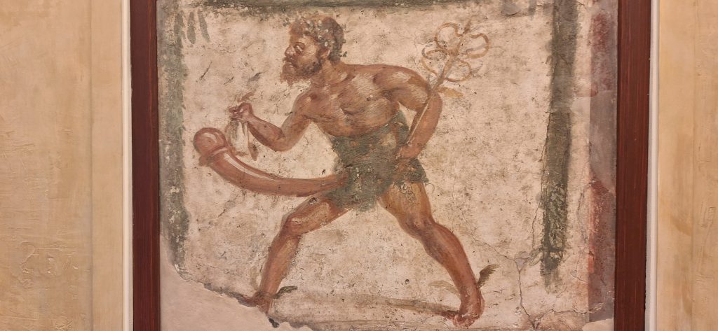 Fresco de Priapo en el Gabinetto Segreto