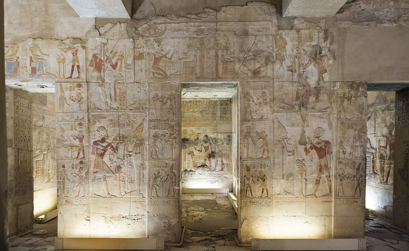 capilla de Osiris en Abydos