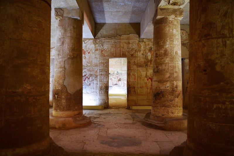 Capilla de Osiris en el templo de Seti I, Abydos