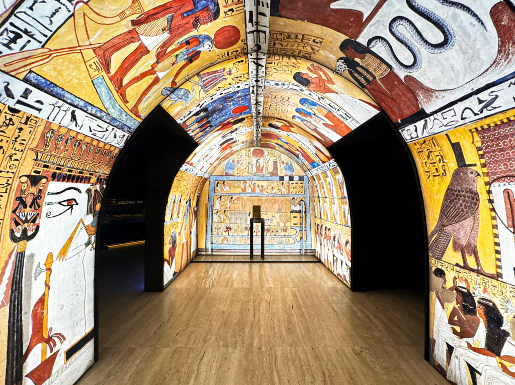 recreación de la tumba de Sennedjem en la exposición El Egipto de Eduard Toda