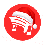 logotipo viatorimperi con gorro de Navidad