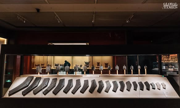 instrumentos musicales de la tumba de Wuwangdun