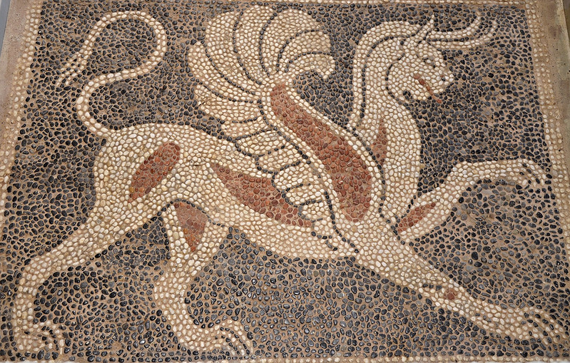 mosaico con grifo procedente de Sikyon, 
