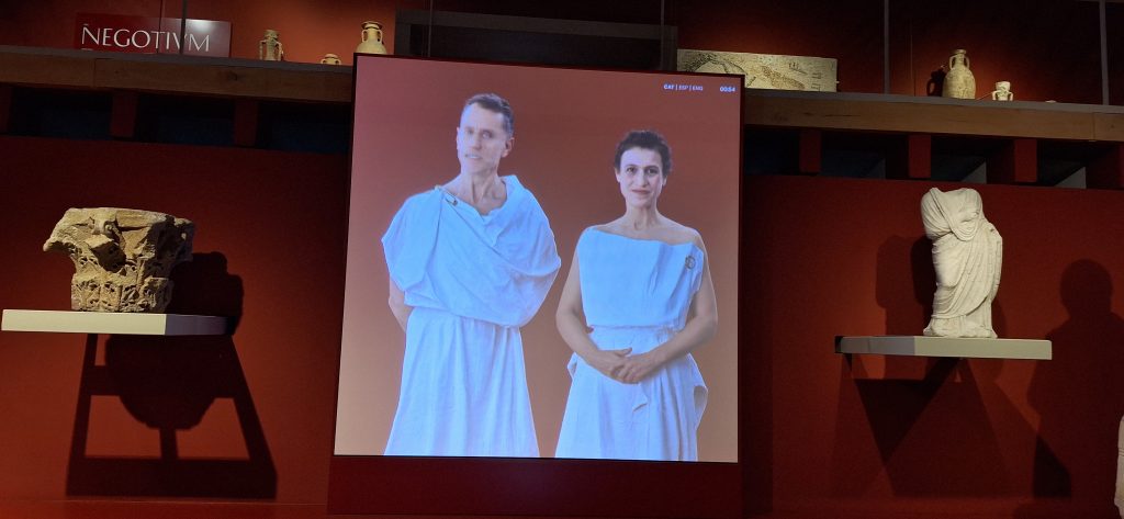 video digital Historias romanas en la exposición Imperivm, en el MAC Barcelona
