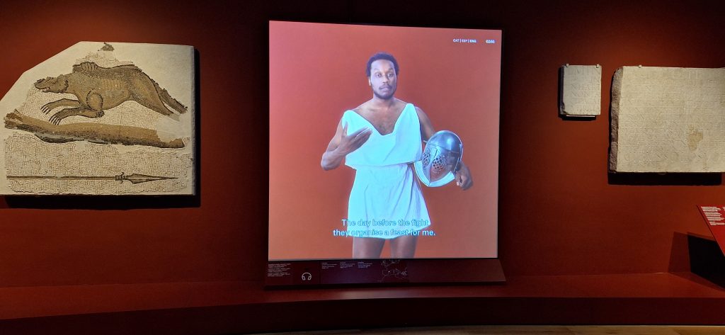 video digital en la exposición Imperivm del MAC Barcelona