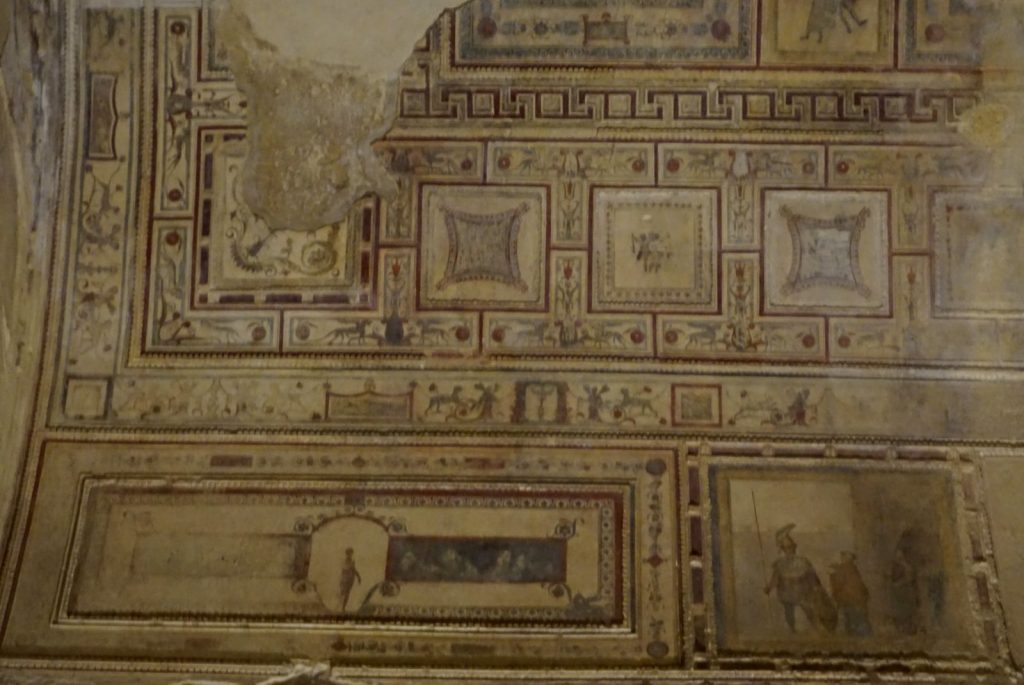 Sala de Héctor y Andrómaca en la Domus Aurea de Roma 