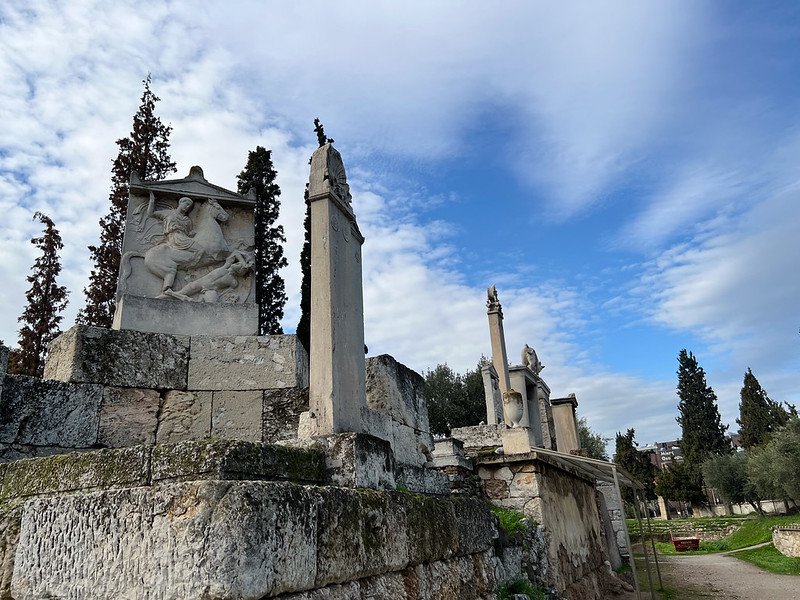estela de Dexileos en Kerameikos, Atenas