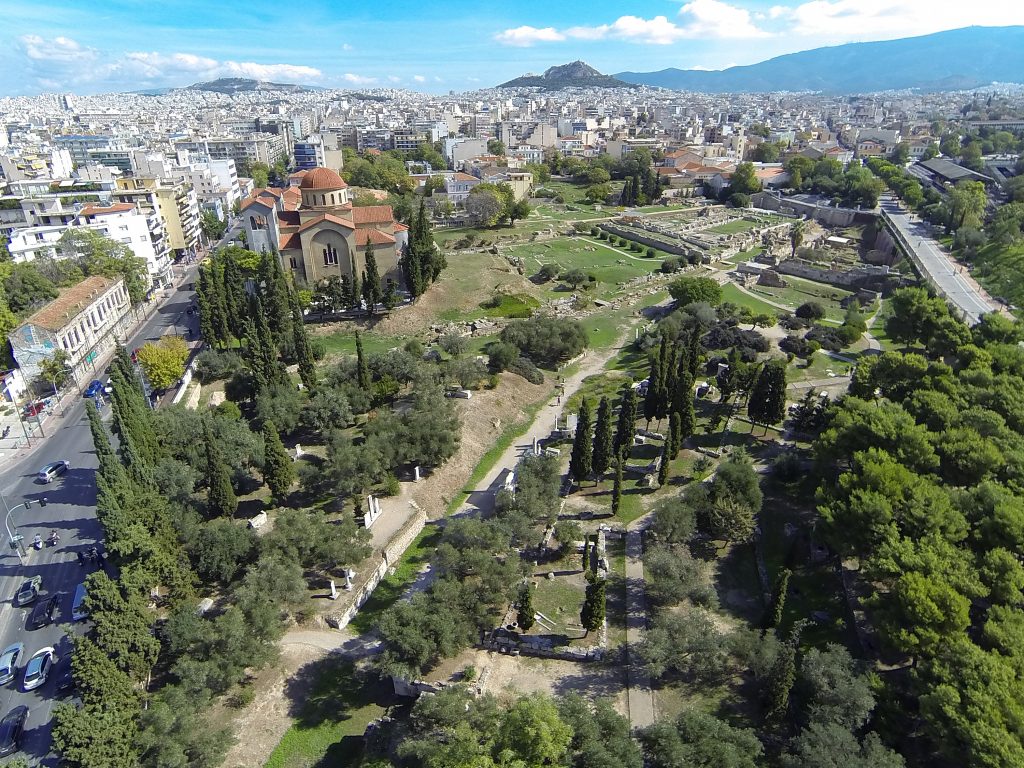 Panorámica del Kerameikos de Atenas