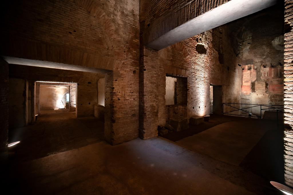 pasillos de la Domus aurea de Nerón en Roma