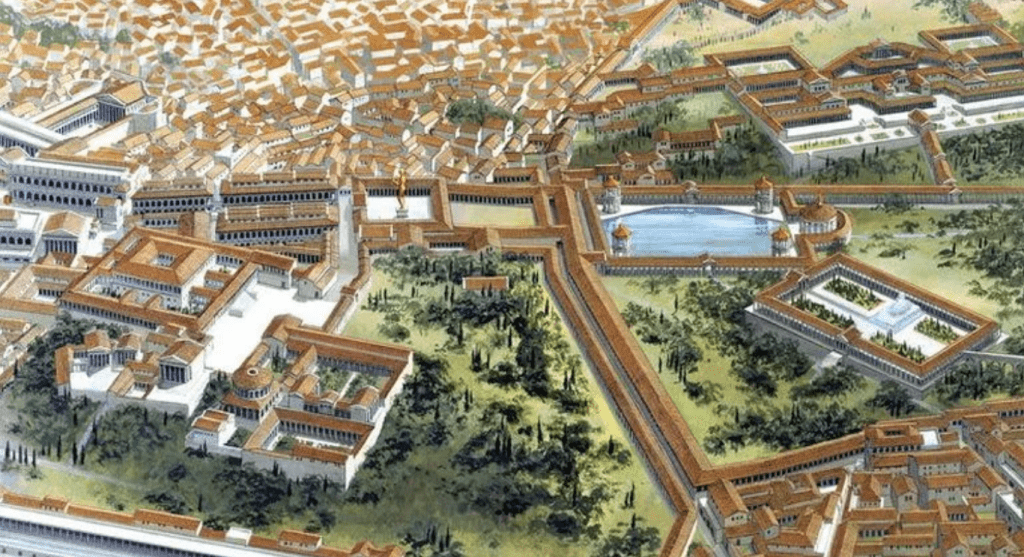 recreación de la Domus Aurea realizada por Altair4 Multimedia