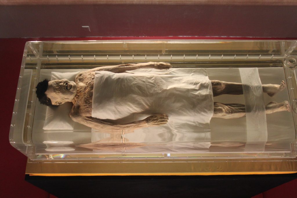 Cuerpo momificado de Lady Dai en Mawangdui