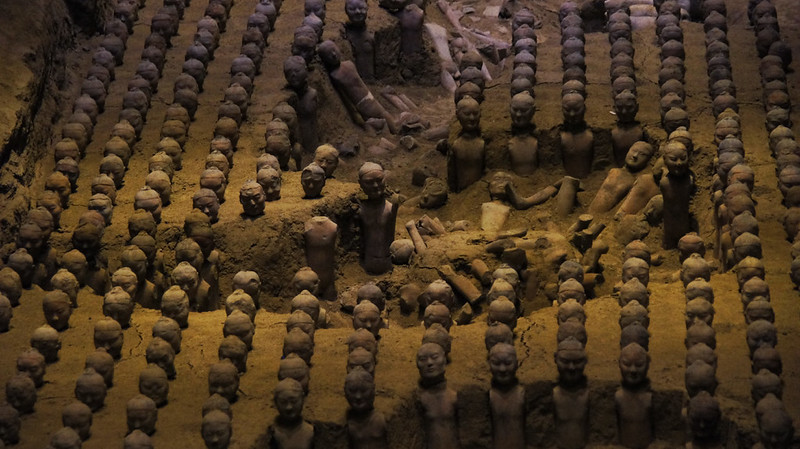 Figuras de terracota del mausoleo de Han Yangling