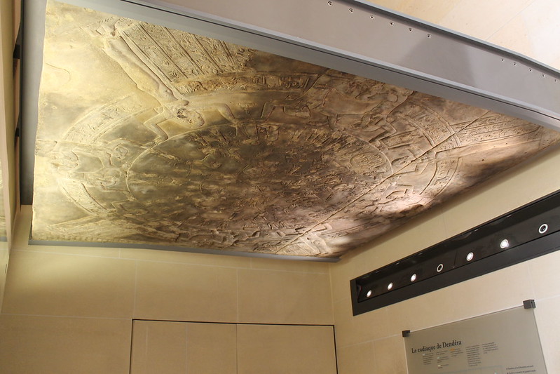 Zodiaco de Dendera en el museo del Louvre de París