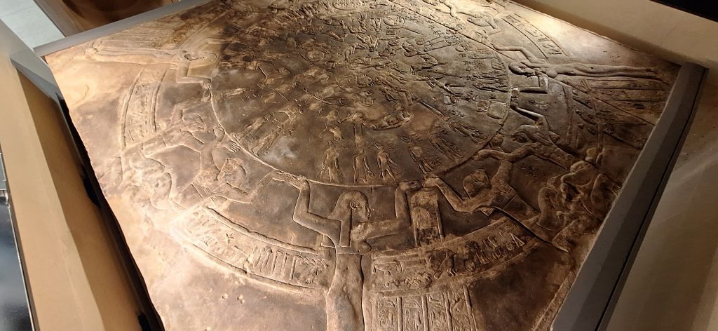 Zodiaco de Dendera en el museo del Louvre